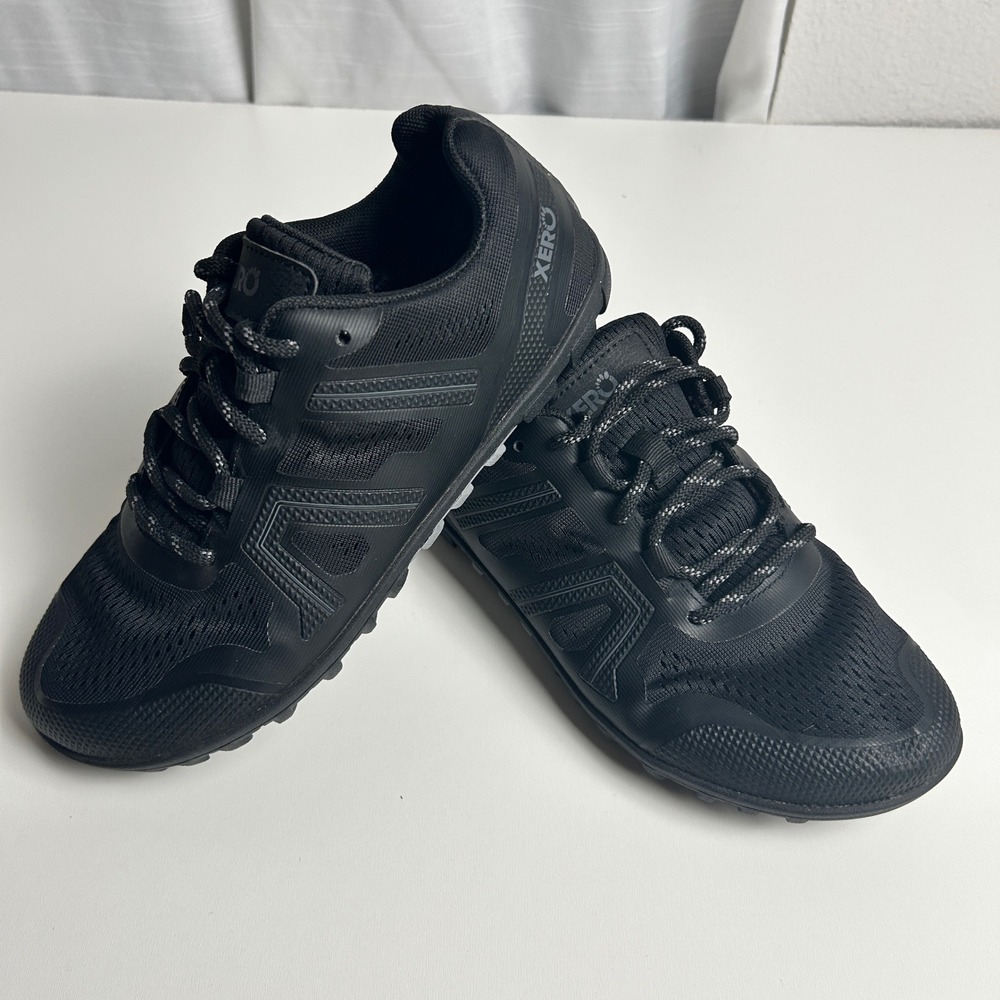 Xero Shoes Mesa Trail II Womens 6.5 Black Minimalist Barefoot Running Shoes